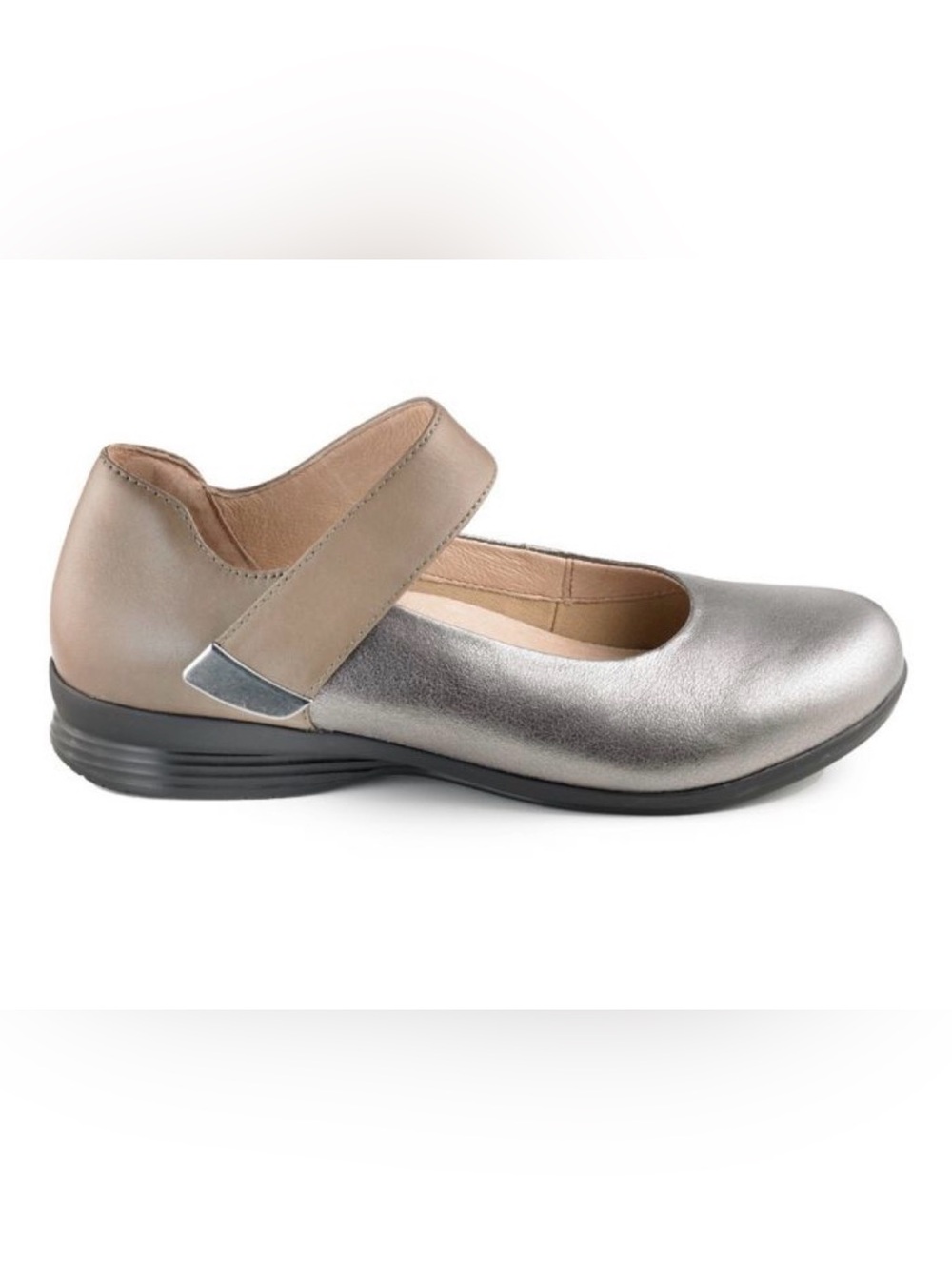 DANSKO Audrey Mary Jane in Metallic Pewter Size 40